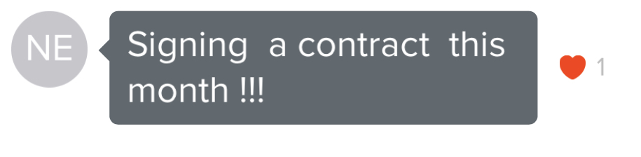 DM from student