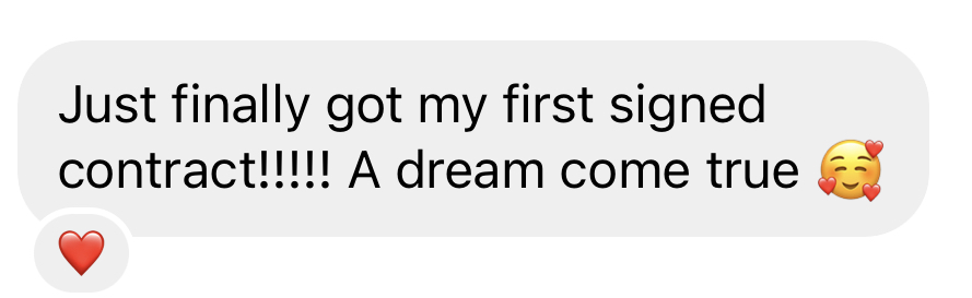 DM from student
