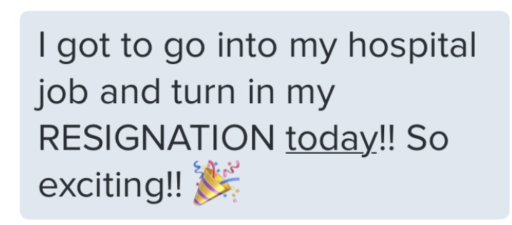 DM from student